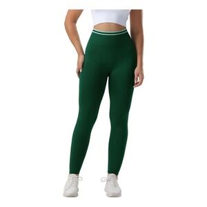 Women's Seamless High Waisted Leggings Dark Green Butt Lift Yoga Gym Pants